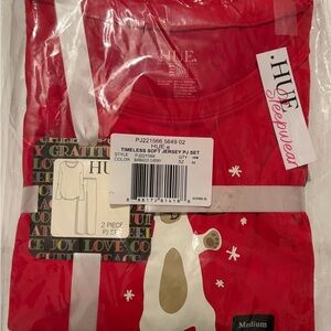 HUE Red Bear Print women’s Pajama Set